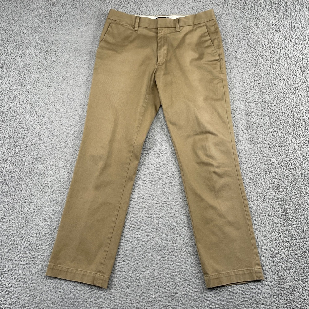 Banana Republic Aiden Slim Fit Chino Pants Mens 31x30 Brown Rapid Movement
